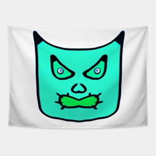 monster blue illustratrion Tapestry