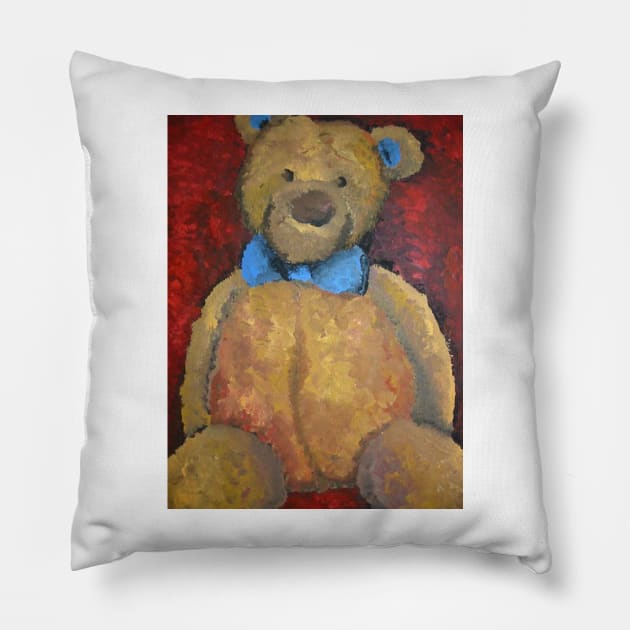 Teddy Bear Pillow by Jonesyinc