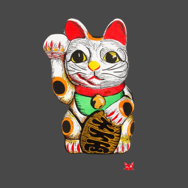 Maneki-neko, Lucky Cat by unascott