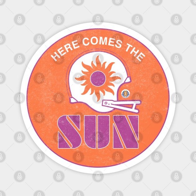 Southern California Sun Football Magnet by Tee Arcade