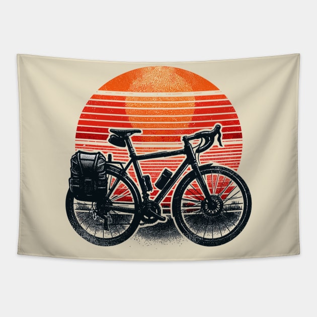 Touring bicycle Tapestry by Vehicles-Art