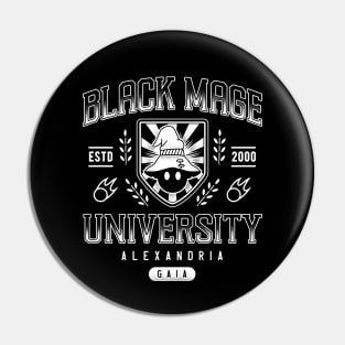 Black Mage University Crest Pin