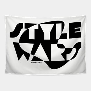 Studio Ochee Style Wars Black on white Tapestry