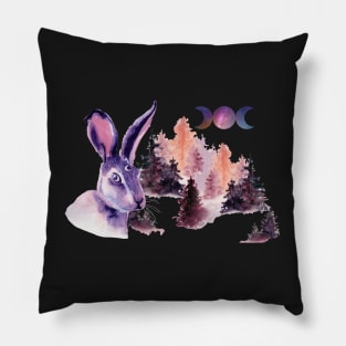 Triple moon goddess Pillow