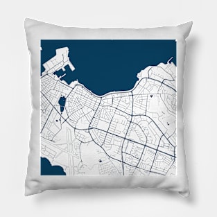 Kopie von Kopie von Kopie von Kopie von Kopie von Kopie von Kopie von Kopie von Kopie von Kopie von Kopie von Kopie von Kopie von Kopie von Kopie von Kopie von Kopie von Lisbon map city map poster - modern gift with city map in dark blue Pillow