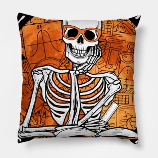 I_ll Just Wait Until It_s Quiet Funny Teacher Halloween Costume Pillow