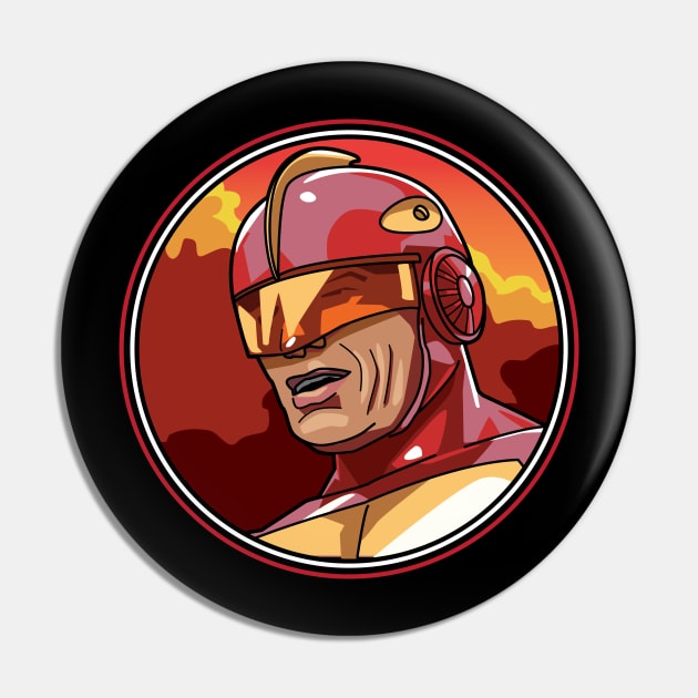 Turbo Man Doll Pin by RetroReview