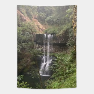 A Foggy Waterfall Tapestry