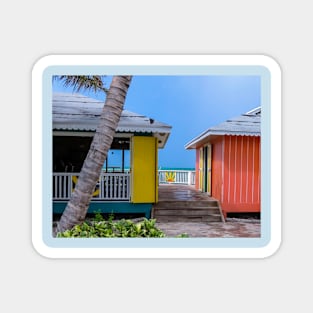 beach huts Magnet