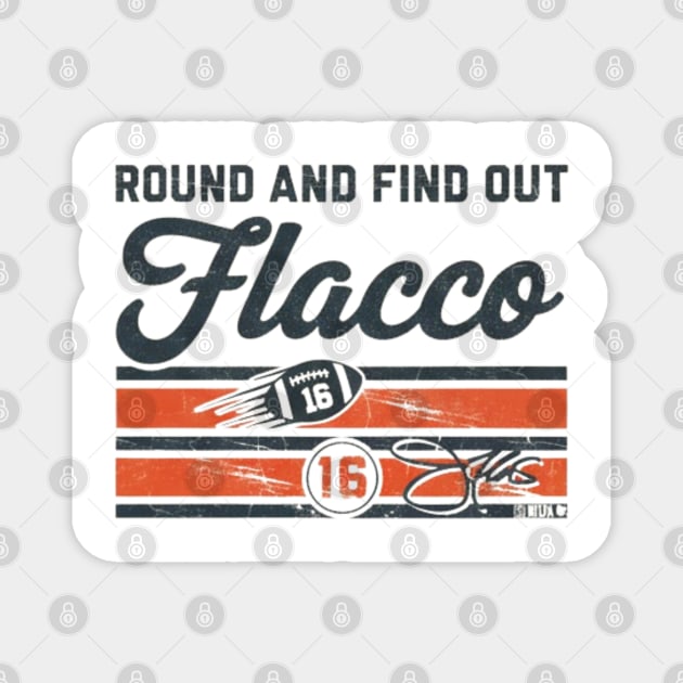 Joe Flacco Round & Find Out Magnet by dtr_art