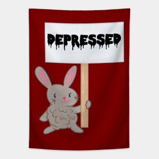 Depressed Bun Sign Tapestry