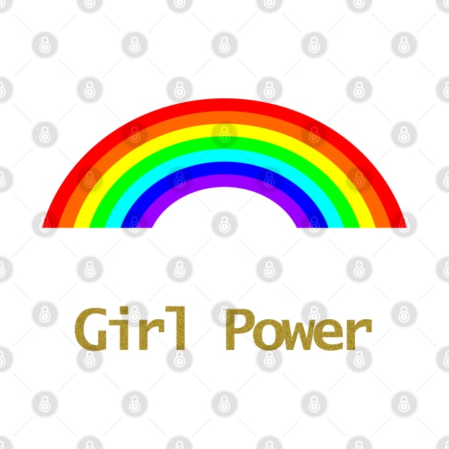 Girl Power Feminism Rainbow by ellenhenryart