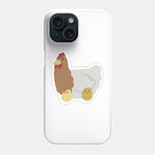 Chickens Drawn Badly Phone Case