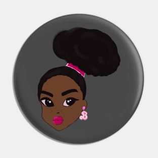 Afro Barbie Pin