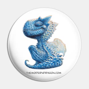 Content Little Blue Dragon Pin