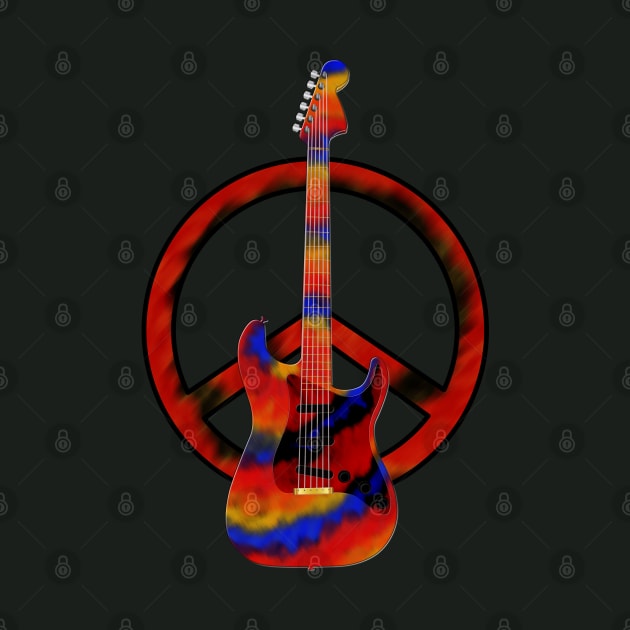 Guitar Peace Symbol by SunGraphicsLab