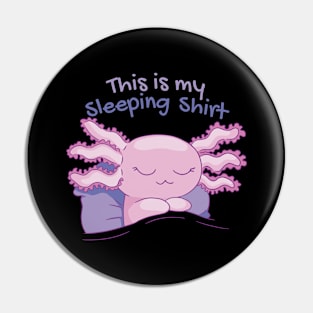 Sleepy Axolotl - Dreamtime Doodle Pin