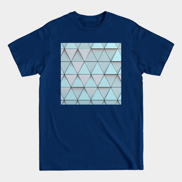 Disover Teal Blue Geometric Pattern - Geometrical - T-Shirt