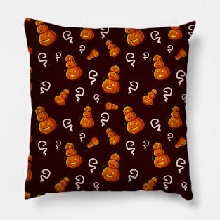 Stack of Pumpkins - Halloween Pattern Pillow