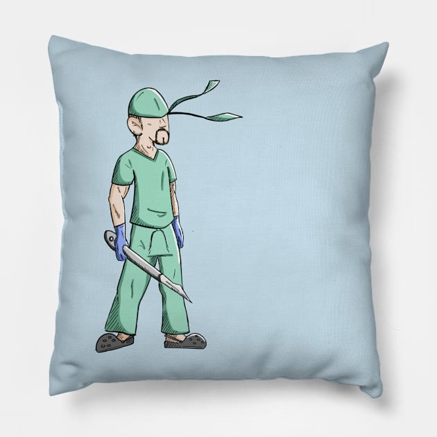 Super Surgeon Pillow by lialitoons