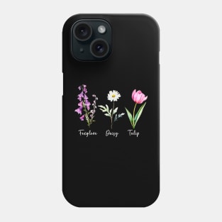 Foxglove Daisy Tulip Phone Case