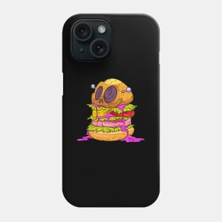 Cheesy Burger Monster Cartoon Phone Case