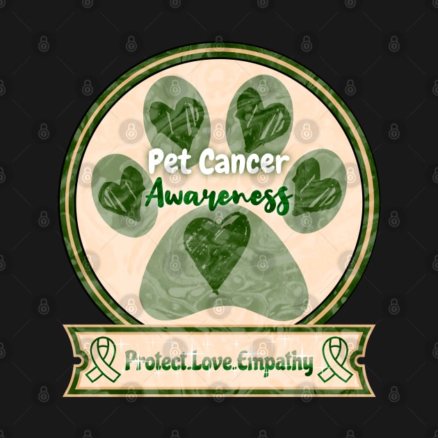 Pet Cancer Awareness Wilderness Edition by mythikcreationz