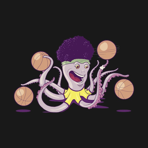 Octopus Basketball by mariomoreno