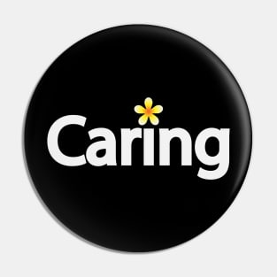 Caring creative text design Pin