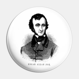 Edgar Allan Poe etching Pin