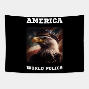 America - World Police Tapestry