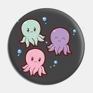 Kawaii Octopi Pin