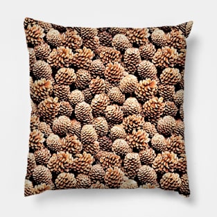 Fall Pinecone Pattern Pillow