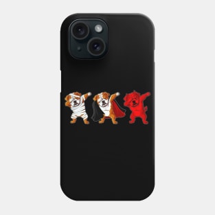 Bulldog Dabing Horror Halloween T-shirt Phone Case