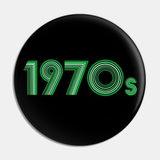 Groovy Green Disco Font Pin