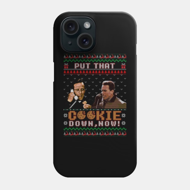 Put that cookie down now - Funny ugly christmas sweater Phone Case by Kuchisabishii