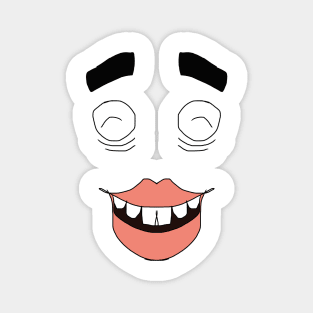 Funny Face Laughing Magnet