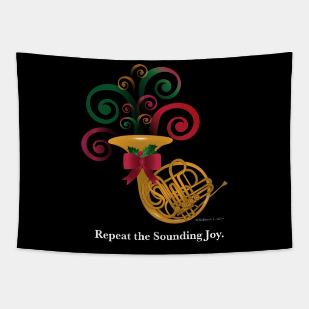 Repeat the Sounding Joy Tapestry by Deborah Goschy