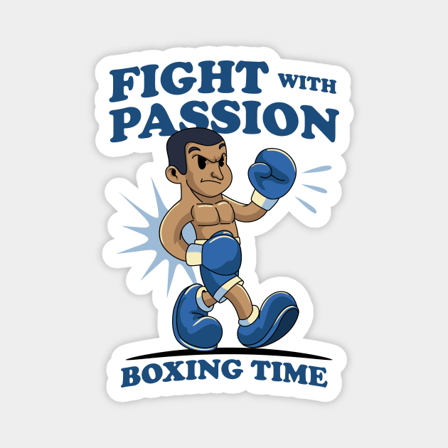 Fight with Passion Boxing Magnet by milatees