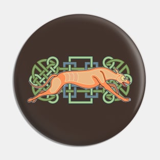 Rás Cú: Celtic Greyhound Pin