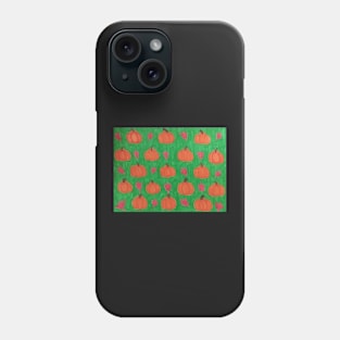 Green Autumn Pumpkin Patch Phone Case