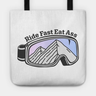 Sunset Mountain Ski Goggles | Ride Fast Eat Ass Tote