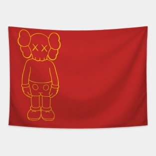 kaws line Tapestry