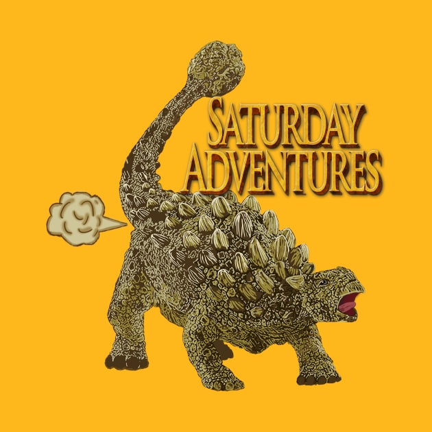 Farting Ankylosaurus by SaturdayAdventures