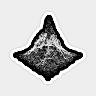 Digital Mountain Landscape Magnet