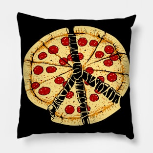 Pizza Peace Sign Pasta Lover Gift Pillow