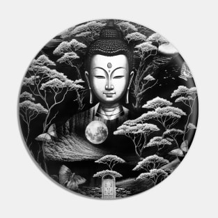 Buddha Meditation Mindfulness Zen Buddhist Yoga Inner Peace Pin