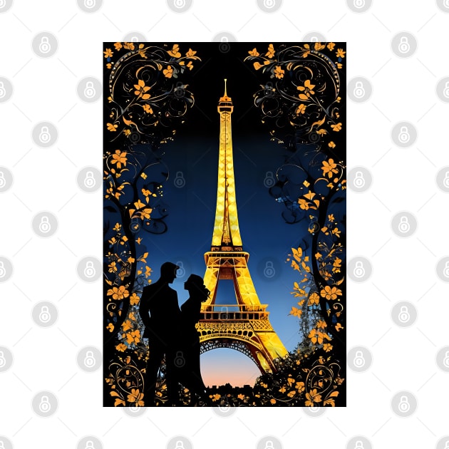 Eiffel tower lovers aesthetic art by Spaceboyishere