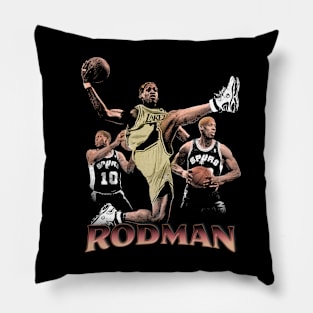 Dennis Rodman Haftone Style Pillow