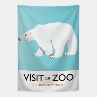 Visit The Zoo Polar Bear Tapestry